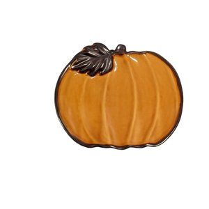 Target Home Fall Harvest Pumpkin Trinket Dish Tray Plate Spoon Rest Pottery